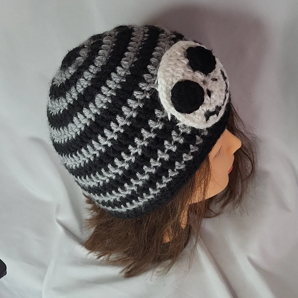 Disney Nightmare before Xmas Jack Skellington hat beanie knit Handmade